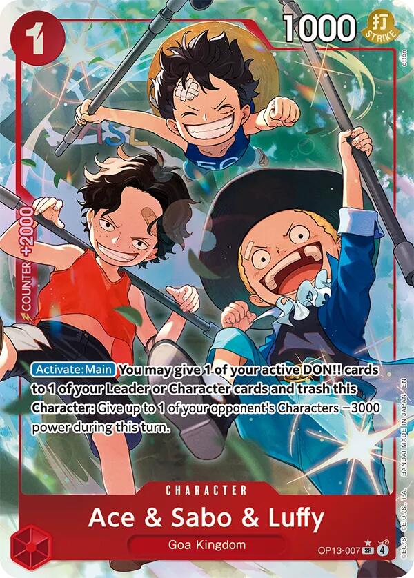 Ace & Sabo & Luffy (Alternate Art) [Carrying On His Will] | Good Games Modbury