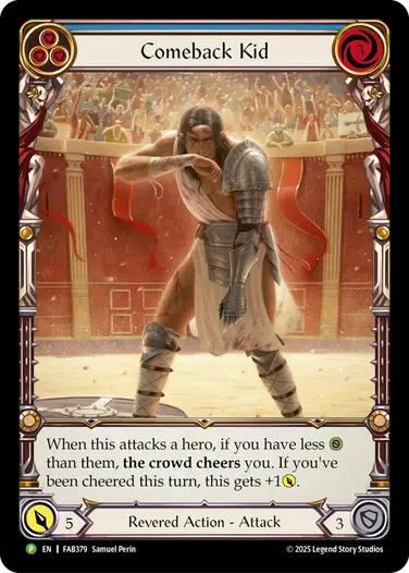 Comeback Kid (Blue) [FAB379] (Promo)  Rainbow Foil | Good Games Modbury