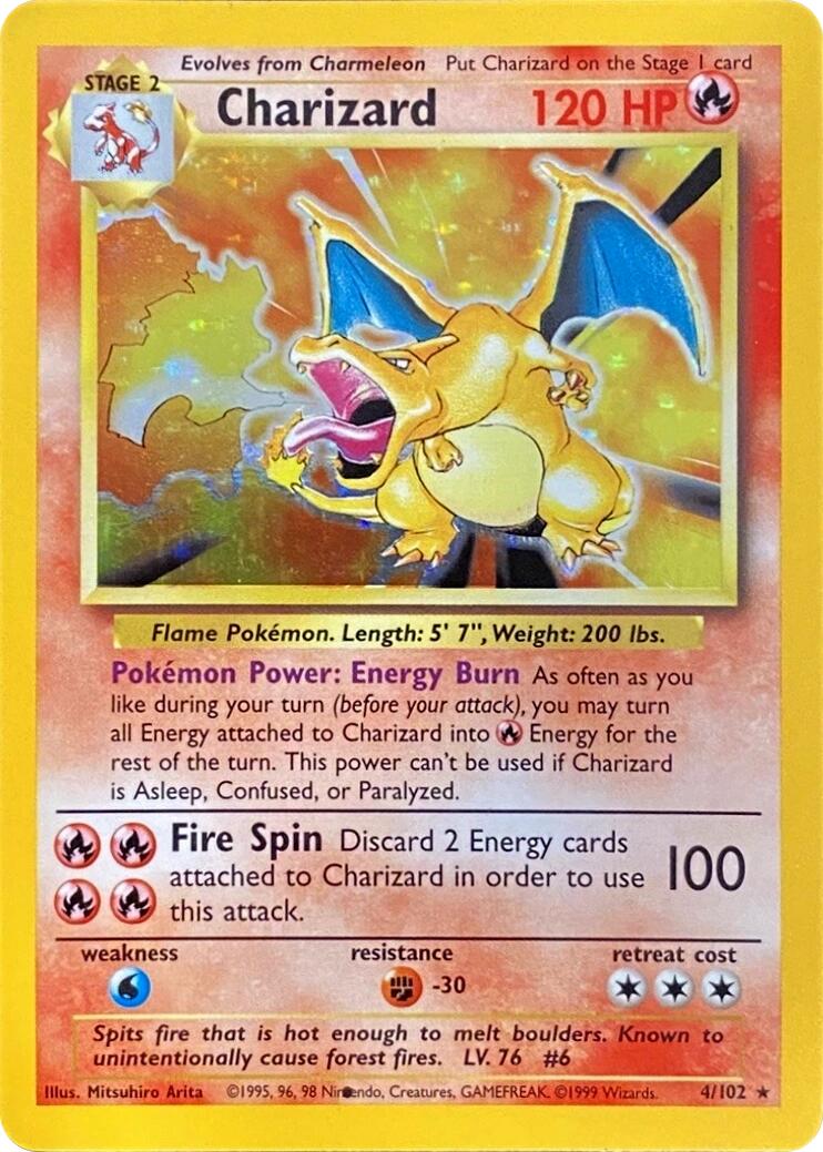 Charizard (004/102) (Black Dot Error) [Base Set 2] | Good Games Modbury