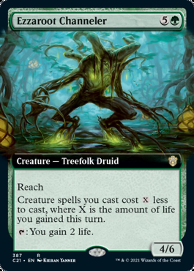 Ezzaroot Channeler (Extended Art) [Commander 2021] | Good Games Modbury