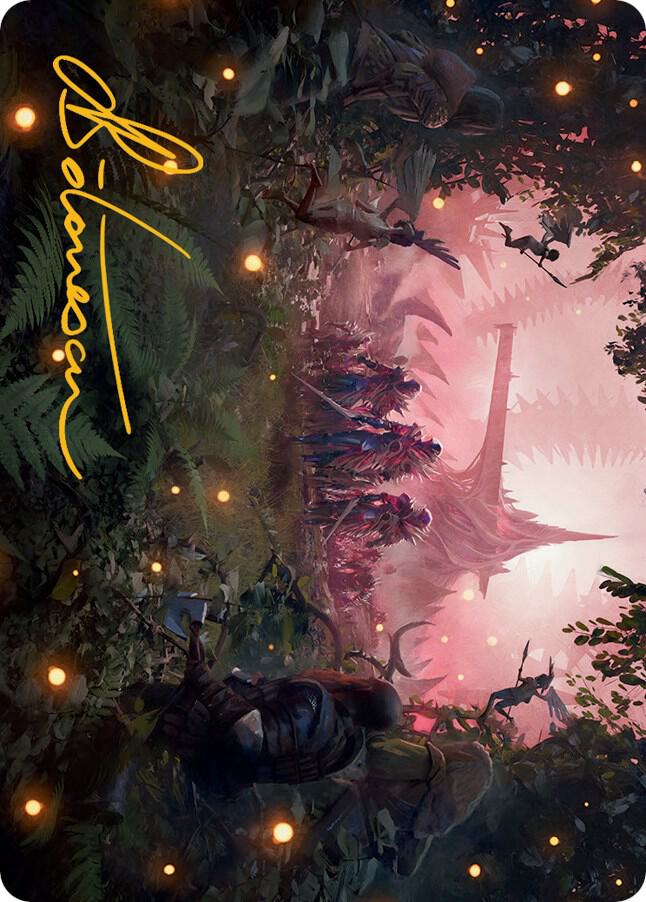 Invasion of Eldraine Art Card Gold Stamped Signature 24 (Art Series: March of the Machine)  | Good Games Modbury