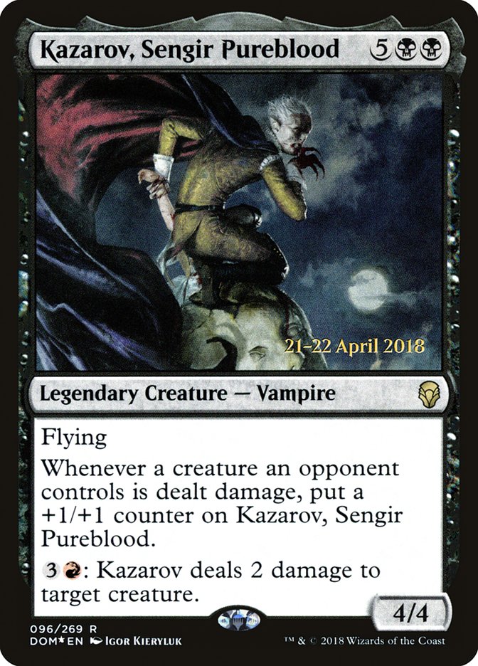 Kazarov, Sengir Pureblood [Dominaria Prerelease Promos] | Good Games Modbury