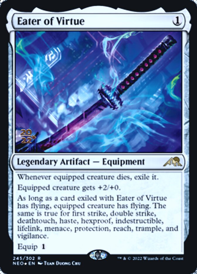 Eater of Virtue [Kamigawa: Neon Dynasty Prerelease Promos] | Good Games Modbury