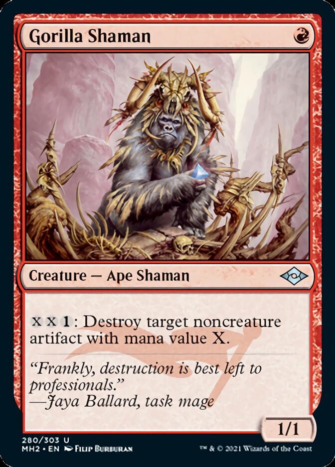 Gorilla Shaman (Foil Etched) [Modern Horizons 2] | Good Games Modbury