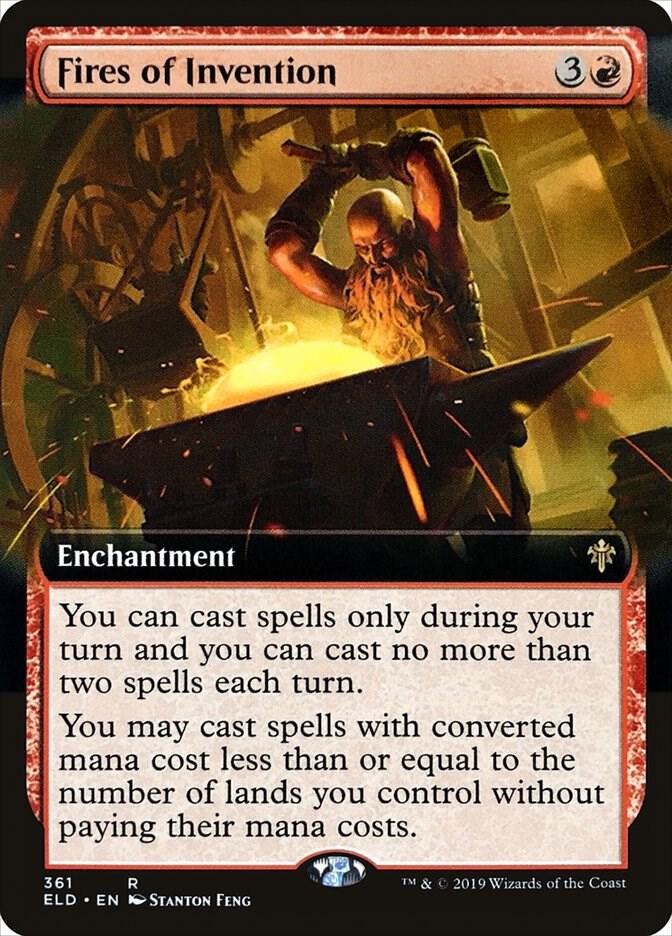 Fires of Invention 361/269 (Throne of Eldraine)  - Extended Art | Good Games Modbury