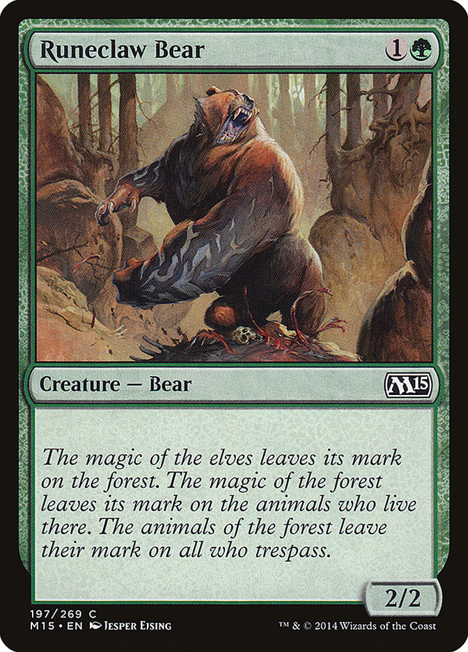 Runeclaw Bear [Magic 2015] | Good Games Modbury