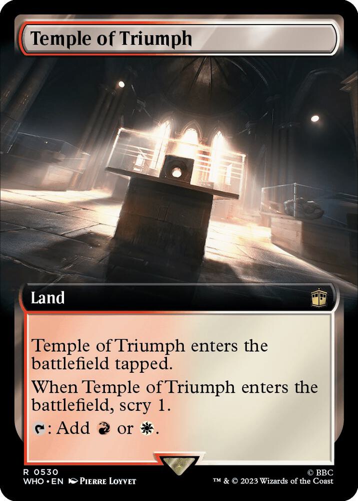 Temple of Triumph 530/331 (Universes Beyond: Doctor Who)  - Extended Art | Good Games Modbury