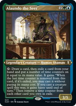 Alaundo the Seer Foil Etched 523 (Commander Legends: Battle for Baldur's Gate)  - Foil | Good Games Modbury