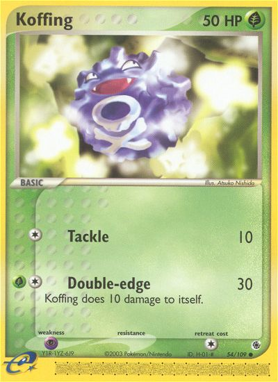 Koffing (54/109) [EX: Ruby & Sapphire] | Good Games Modbury