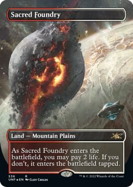Sacred Foundry Borderless Galaxy Foil 536 (Unfinity)  - Foil | Good Games Modbury