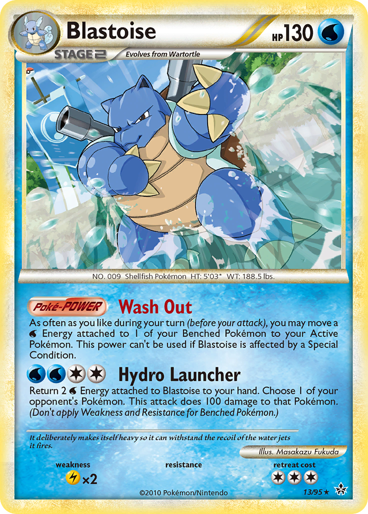 Blastoise (13/95) [HeartGold & SoulSilver: Unleashed] | Good Games Modbury