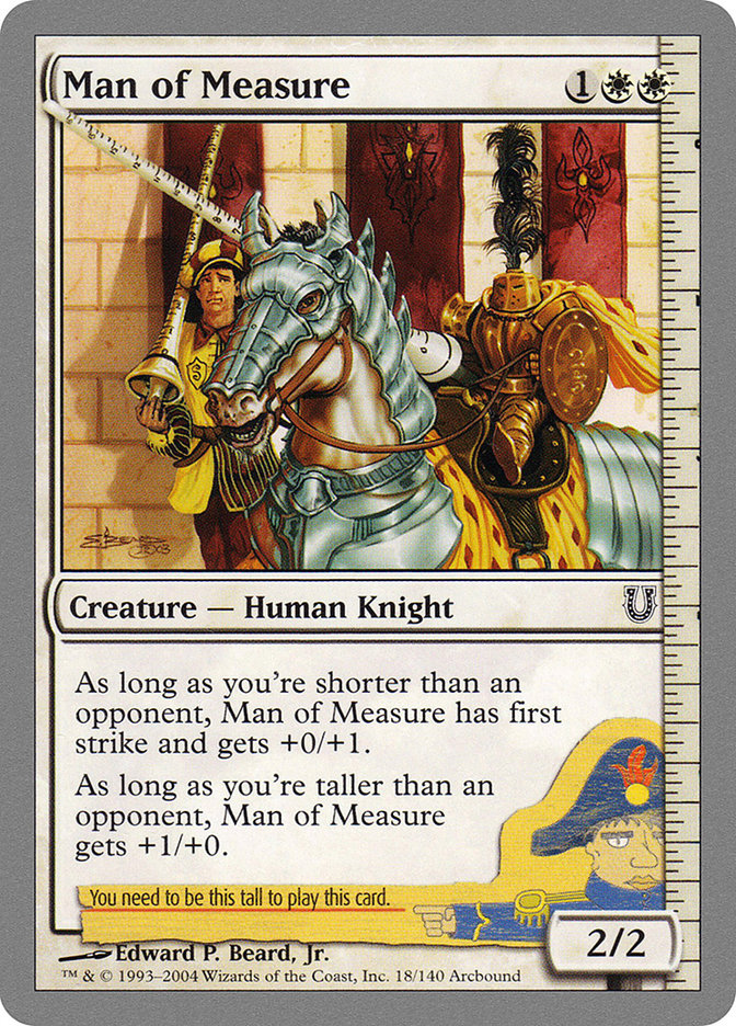 Man of Measure 18/140 (Unhinged)  - Foil | Good Games Modbury