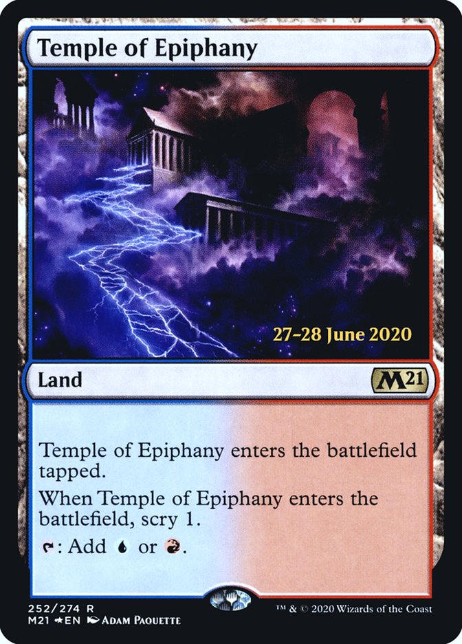 Temple of Epiphany [Core Set 2021 Prerelease Promos] | Good Games Modbury