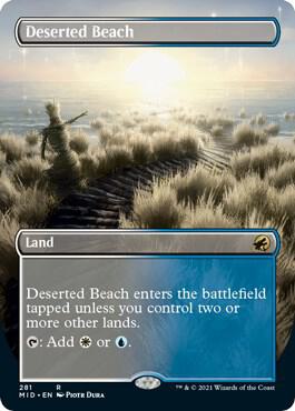 Deserted Beach Borderless 281/277 (Innistrad: Midnight Hunt)  | Good Games Modbury