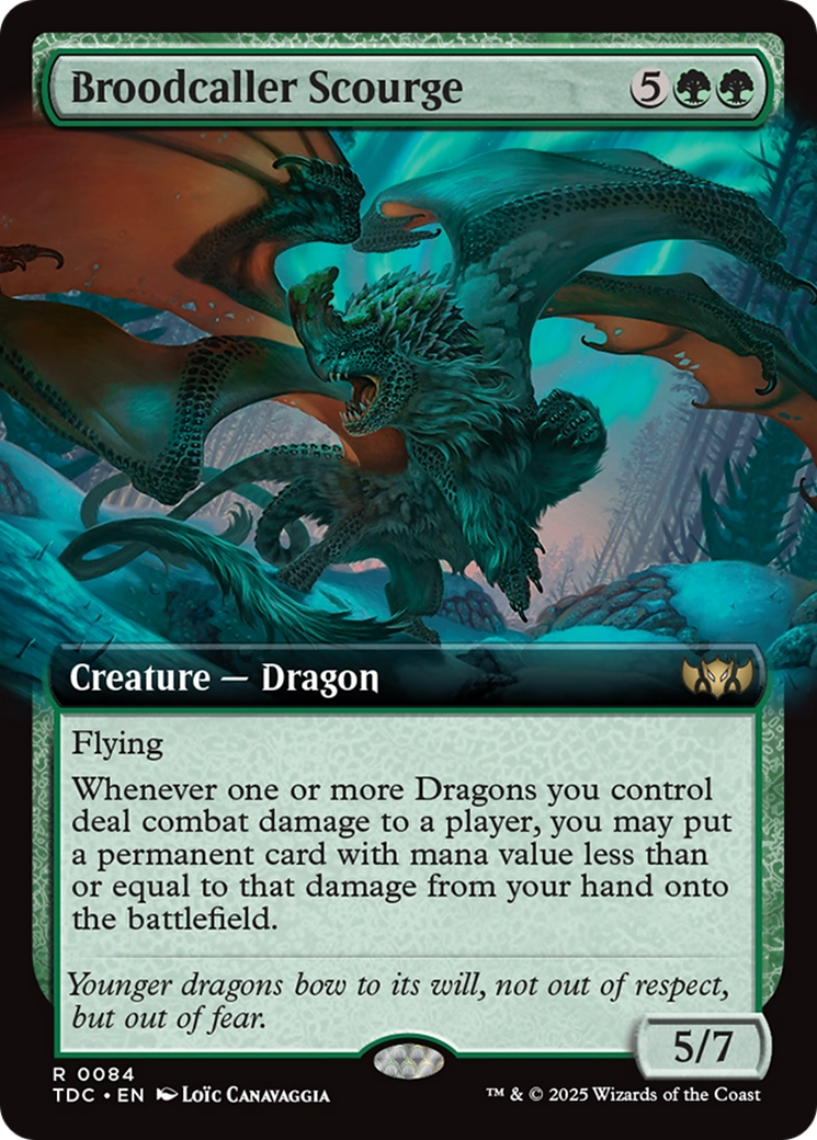 Broodcaller Scourge (Extended Art) [Tarkir: Dragonstorm Commander] | Good Games Modbury