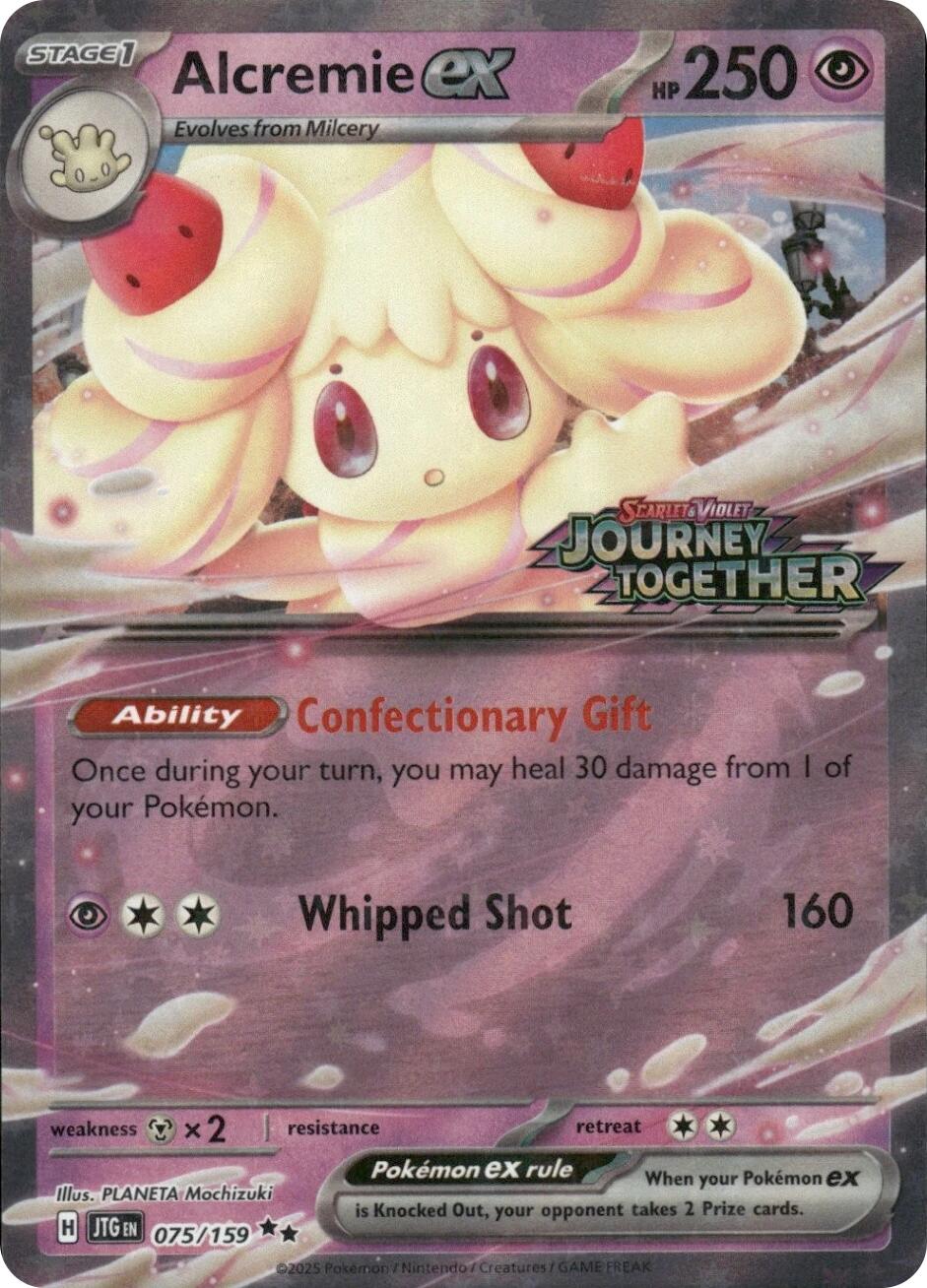 Alcremie ex (075/159) (Journey Together Stamped) [Miscellaneous Cards] | Good Games Modbury