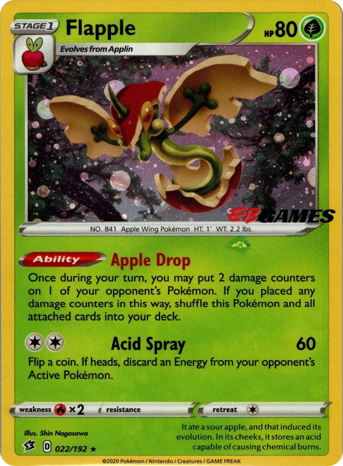 Flapple (022/192) (EB Games Exclusive APAC) [Miscellaneous Cards] | Good Games Modbury
