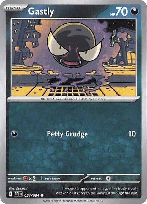 Gastly (054/094) [Mega Evolution: Phantasmal Flames] | Good Games Modbury