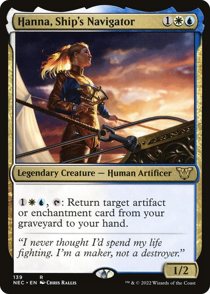 Hanna, Ship's Navigator 139/38 (Commander: Kamigawa: Neon Dynasty)  | Good Games Modbury