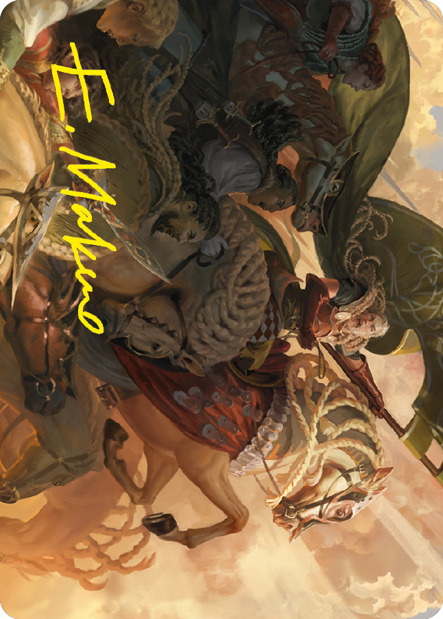 Marshal's Anthem Art Card (Gold-Stamped Signature) [The Lord of the Rings: Tales of Middle-earth Art Series] | Good Games Modbury