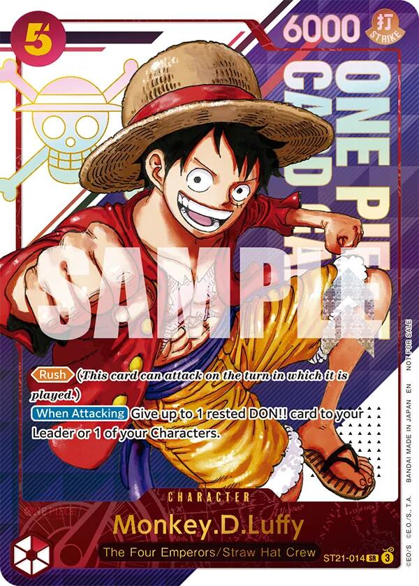 Monkey.D.Luffy (ST21-014) (3rd Anniversary Treasure Campaign Pack) [One Piece Promotion Cards] | Good Games Modbury
