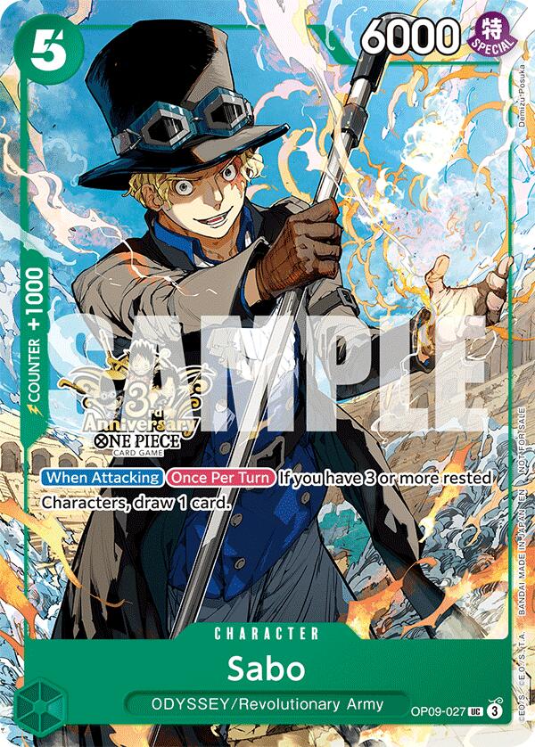 Sabo (OP09-027) (3rd Anniversary Tournament 3 Brothers Pack [Carrying On His Will: 3rd Anniversary Tournament Cards] | Good Games Modbury