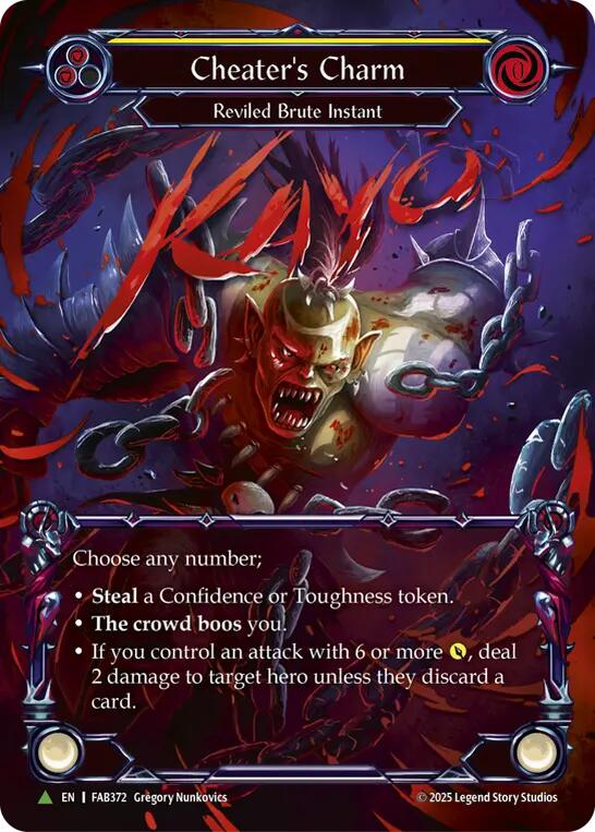 Cheater's Charm [FAB372] (Promo)  Cold Foil | Good Games Modbury