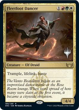Fleetfoot Dancer 188p/161 (Promo Pack: Streets of New Capenna)  - Foil | Good Games Modbury