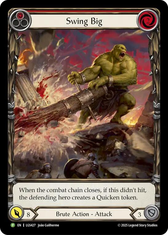 Swing Big (Extended Art) [LGS427] (Promo)  Rainbow Foil | Good Games Modbury