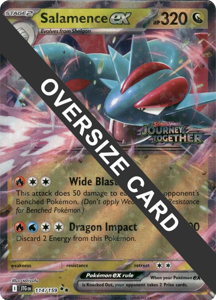 Salamence ex (114/159) (Jumbo Card) [Scarlet & Violet: Journey Together] | Good Games Modbury