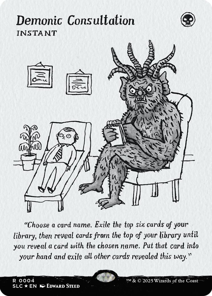 Demonic Consultation (Halo Foil) [Secret Lair Countdown Kit] | Good Games Modbury