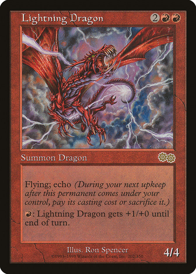 Lightning Dragon [Urza's Saga] | Good Games Modbury