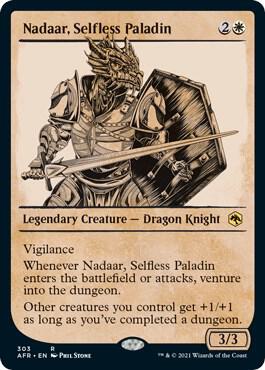 Nadaar Selfless Paladin Showcase 303/281 (Adventures in the Forgotten Realms)  | Good Games Modbury