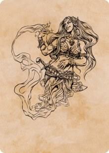 Djinni Windseer Showcase Art Card 74 (Art Series: Adventures in the Forgotten Realms)  | Good Games Modbury