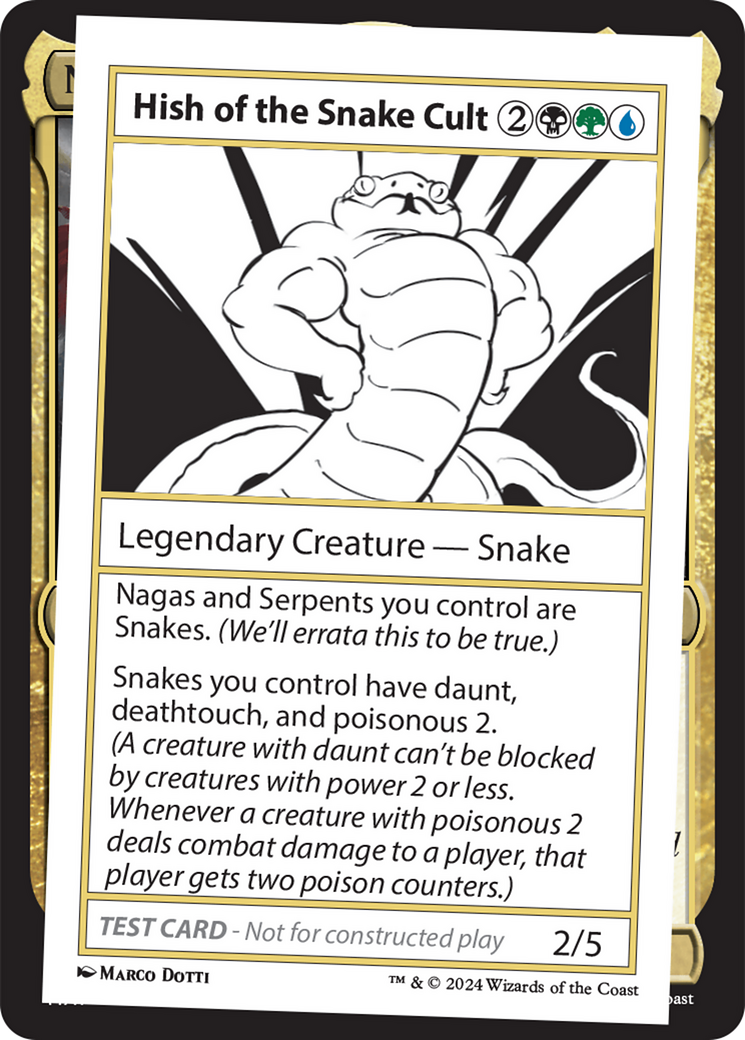 Hish of the Snake Cult [Mystery Booster 2 Playtest Cards] | Good Games Modbury