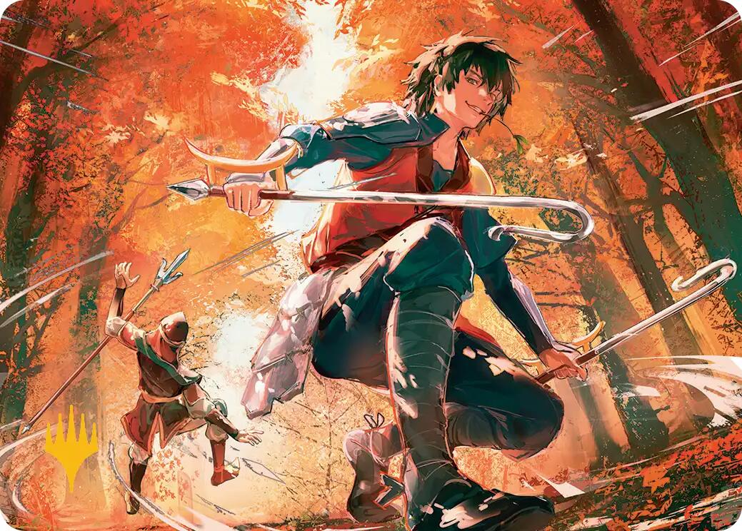 Jet, Rebel Leader Art Card (Gold-Stamped Planeswalker Symbol) [Avatar: The Last Airbender Art Series] | Good Games Modbury