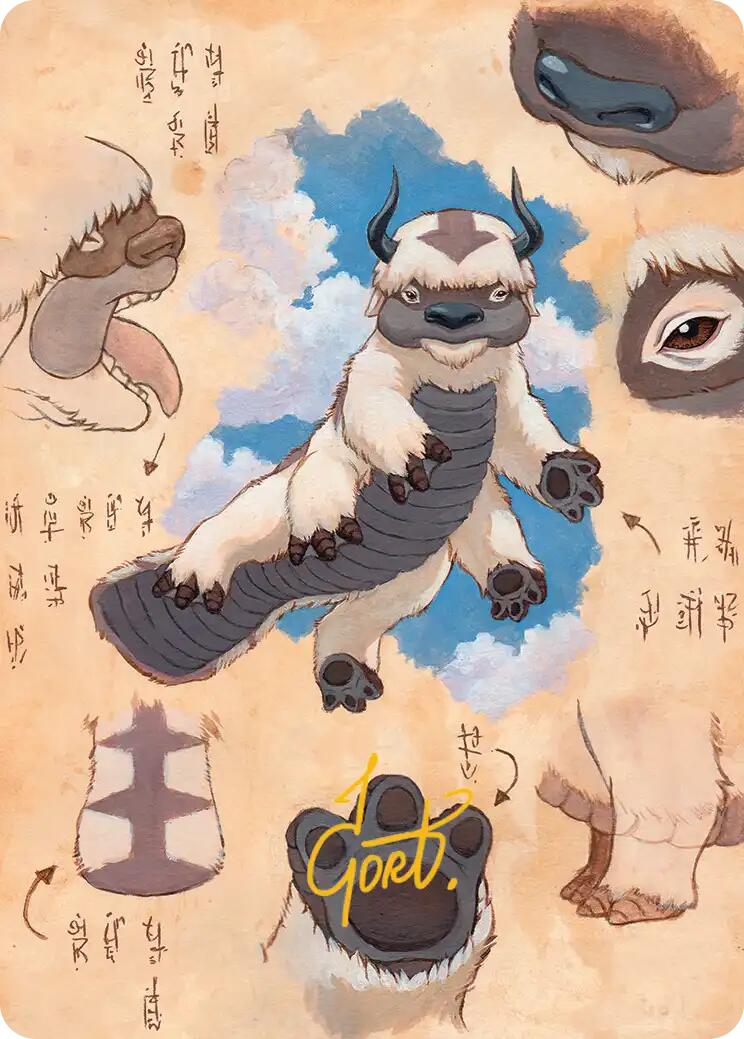 Appa, Steadfast Guardian Art Card (Gold-Stamped Signature) [Avatar: The Last Airbender Art Series] | Good Games Modbury