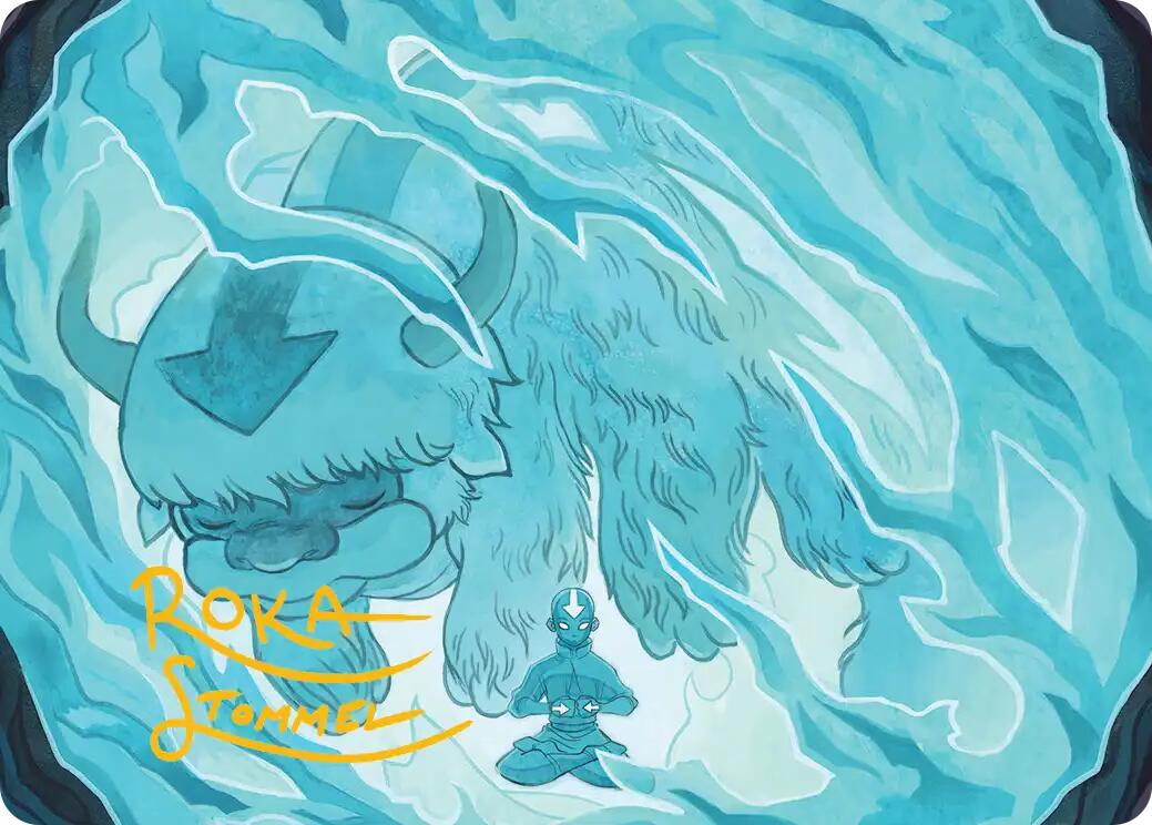 Aang's Iceberg 2 Art Card (Gold-Stamped Signature) [Avatar: The Last Airbender Art Series] | Good Games Modbury
