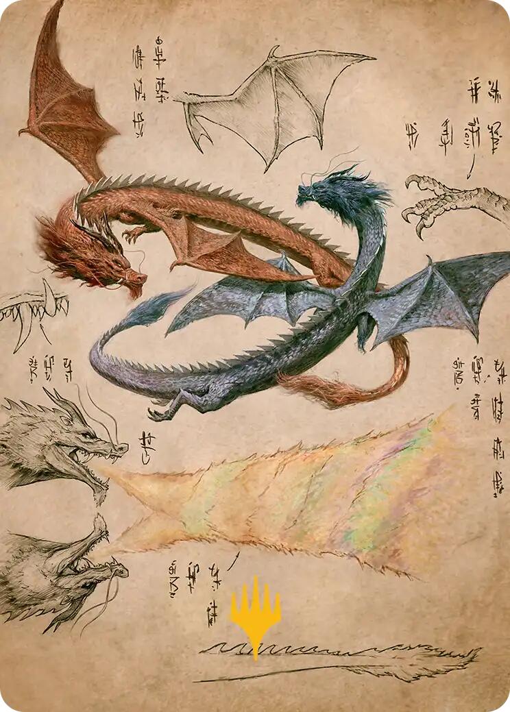 Ran and Shaw Art Card (Gold-Stamped Planeswalker Symbol) [Avatar: The Last Airbender Art Series] | Good Games Modbury