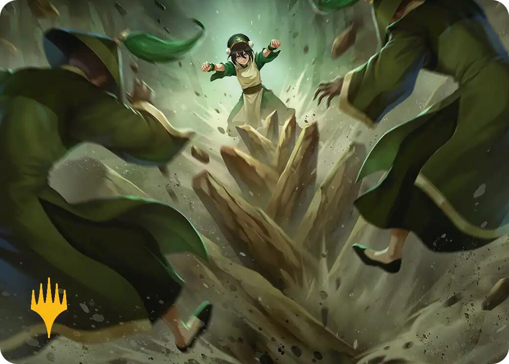 Rockalanche Art Card (Gold-Stamped Planeswalker Symbol) [Avatar: The Last Airbender Art Series] | Good Games Modbury