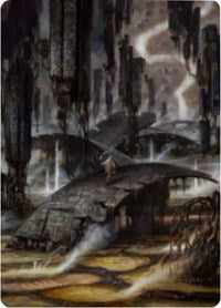Grimclimb Pathway Art Card [Zendikar Rising Art Series] | Good Games Modbury