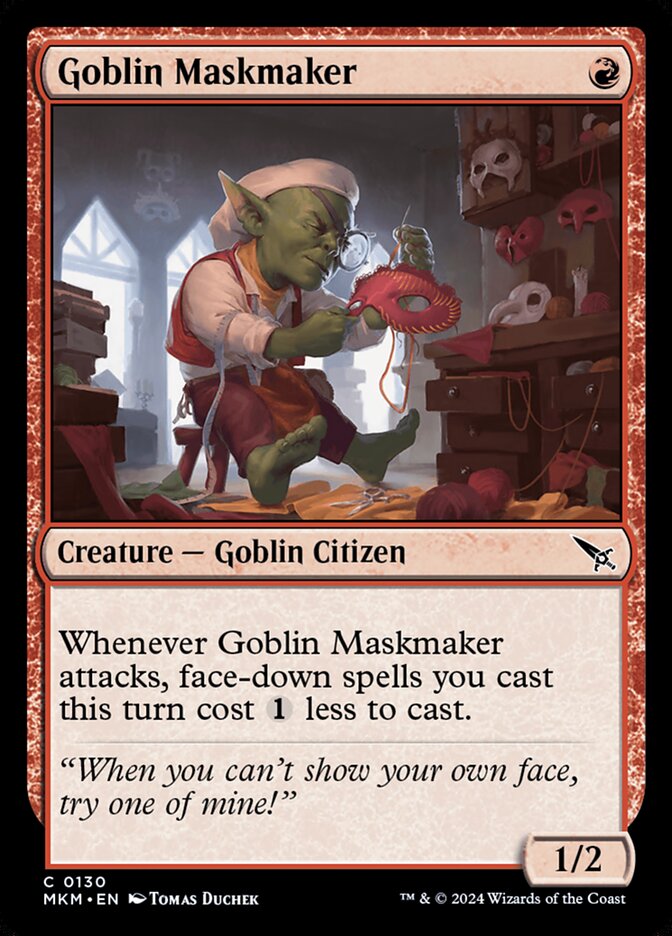 Goblin Maskmaker 130/286 (Murders at Karlov Manor)  - Foil | Good Games Modbury