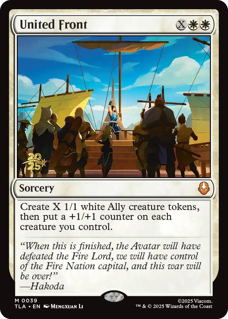 United Front [Avatar: The Last Airbender Prerelease Cards] | Good Games Modbury