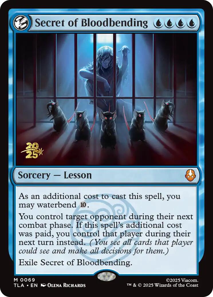 Secret of Bloodbending [Avatar: The Last Airbender Prerelease Cards] | Good Games Modbury