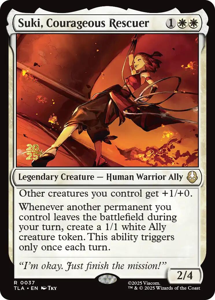 Suki, Courageous Rescuer [Avatar: The Last Airbender Prerelease Cards] | Good Games Modbury