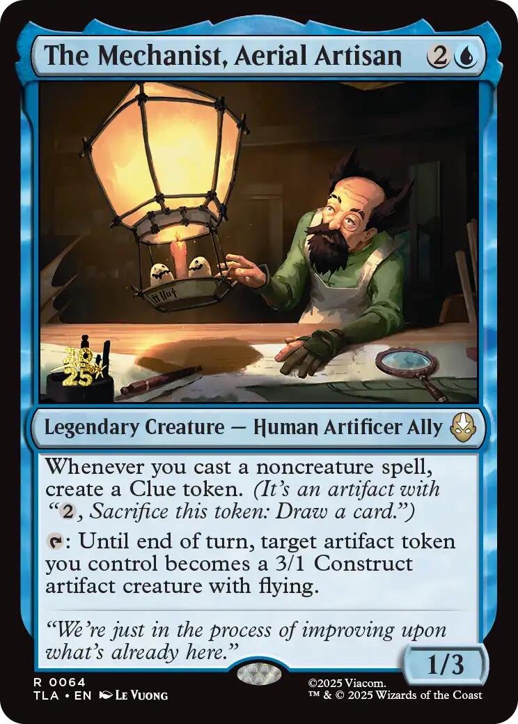 The Mechanist, Aerial Artisan [Avatar: The Last Airbender Prerelease Cards] | Good Games Modbury