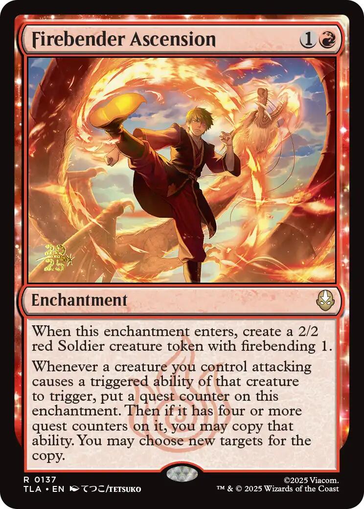 Firebender Ascension [Avatar: The Last Airbender Prerelease Cards] | Good Games Modbury