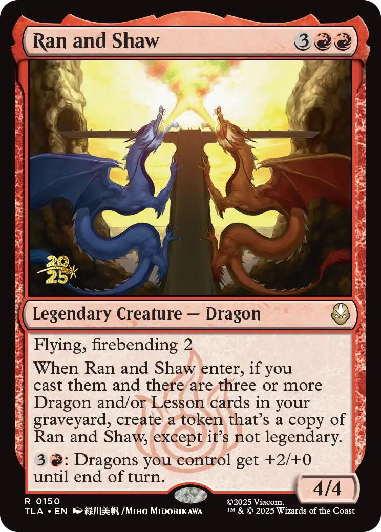 Ran and Shaw [Avatar: The Last Airbender Prerelease Cards] | Good Games Modbury