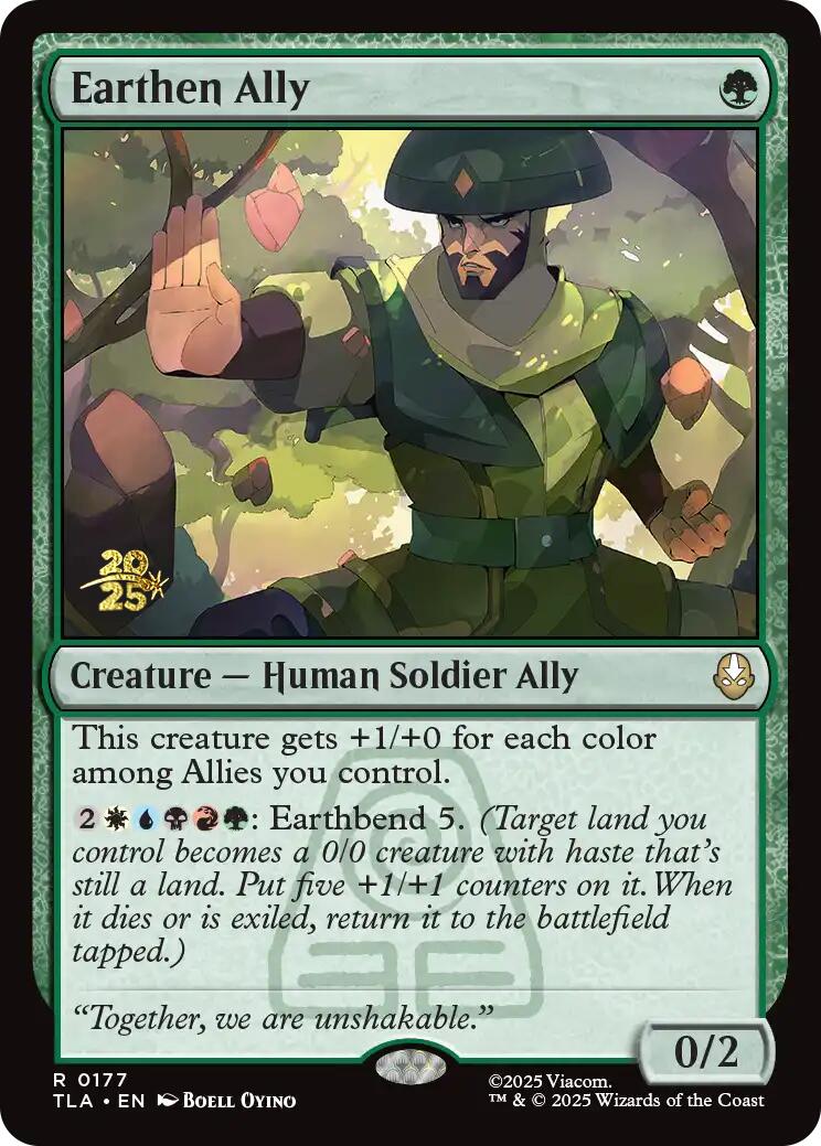 Earthen Ally [Avatar: The Last Airbender Prerelease Cards] | Good Games Modbury