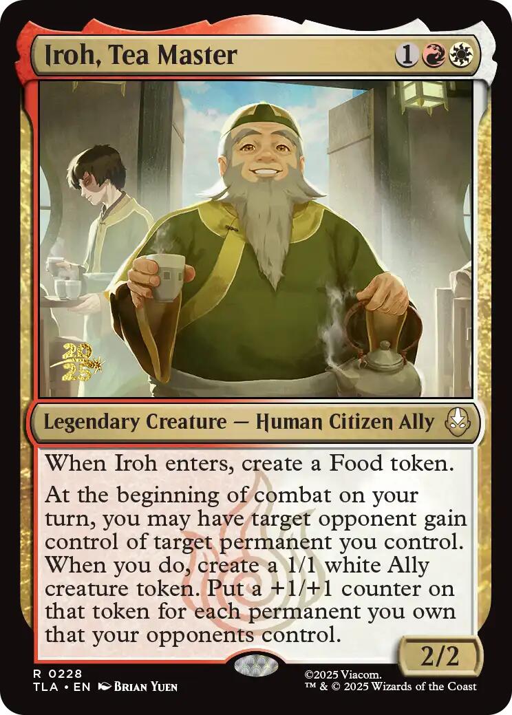 Iroh, Tea Master [Avatar: The Last Airbender Prerelease Cards] | Good Games Modbury